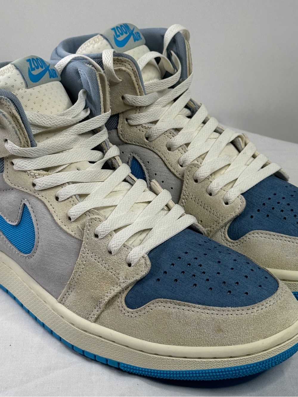 Nike Air Jordan 1 Zoom Air CMFT 2 DV1307-104 Men’s Size 8.5 Blue White High Top
